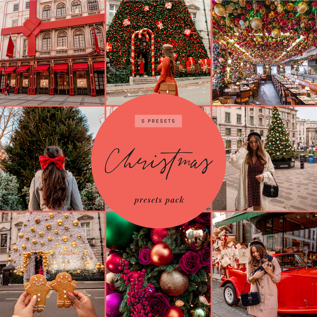 kelseyinlondon lightroom presets christmas