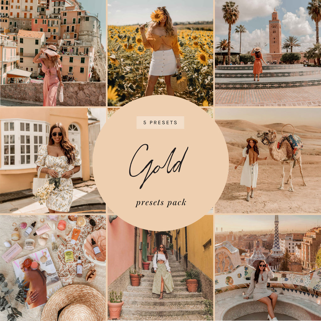 kelseyinlondon lightroom presets gold